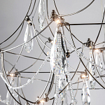 Люстра с каркасом из тонких металлических нитей и хрустальными подвесками Crystal Metal Threads Chandelier 60 варинант исполнения - 2 | Loft Concept в Барнауле