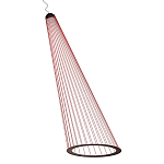 Подвесной светильник из металла Rays of Light варинант исполнения - 1 | Loft Concept в Барнауле