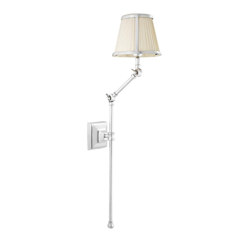 Бра Wall Lamp Brunswick Silver Серебряный Кремовый Черный Бра Wall Lamp Brunswick Silver Серебряный Кремовый Черный в Барнауле | Loft Concept