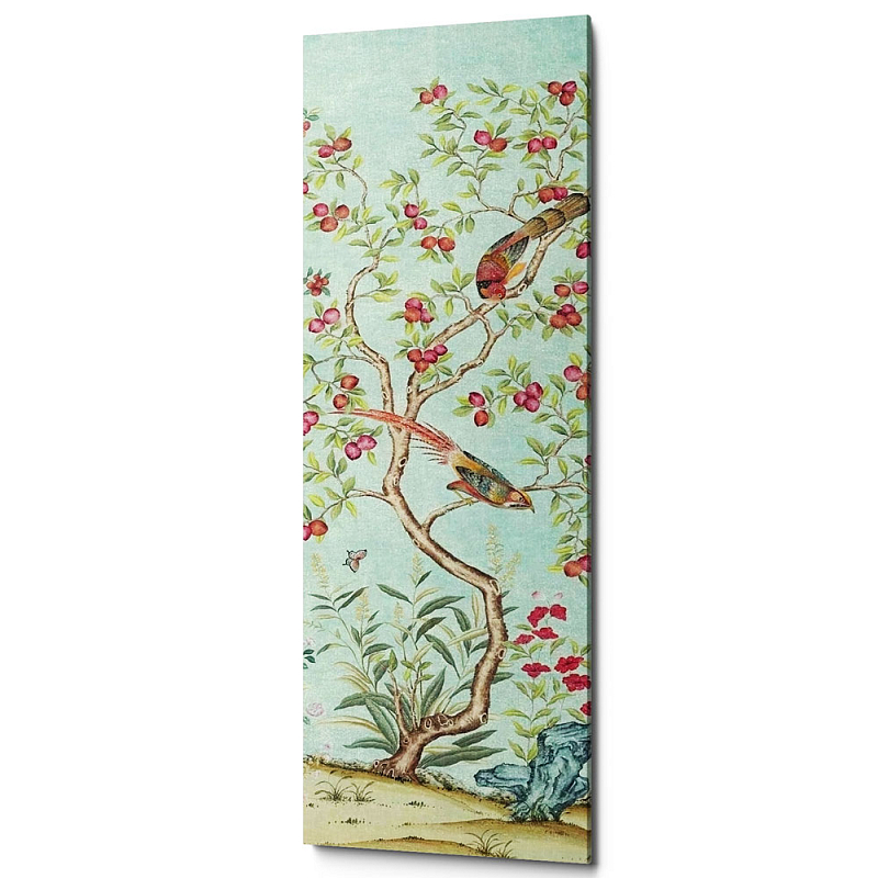 Постер Blue Chinoiserie 2 Голубой пастельный Постер Blue Chinoiserie 2 Голубой пастельный в Барнауле | Loft Concept