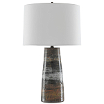 Настольная лампа с конусовидным тканевым абажуром Rock варинант исполнения - 1 | Loft Concept в Барнауле