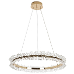 Кольцевая люстра с хрустальным декором Rowan Crystal Ring Horizontal Chandelier варинант исполнения - 4 | Loft Concept в Барнауле