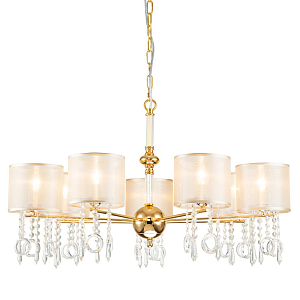 Люстра золотого цвета с хрустальным декором Crystal Things