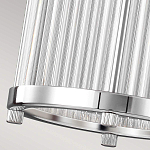 Подвесной светильник цвета хром с рифленым стеклянным цилиндрическим плафоном в современном стиле Feiss варинант исполнения - 6 | Loft Concept в Барнауле