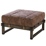Пуф Duncan винтажная коричневая кожа  варинант исполнения - 2 | Loft Concept в Барнауле