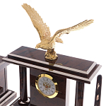 Настольный письменный набор из природного камня обсидиана с декором в виде орла Golden Eagle варинант исполнения - 2 | Loft Concept в Барнауле