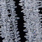 Люстра многоярусная с каркасом из металла и прозрачными подвесками FAIRYTREE Light варинант исполнения - 7 | Loft Concept в Барнауле