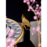 Чаша из прозрачного стекла с бронзовым ободком и фигурками бабочек Eden Garden варинант исполнения - 4 | Loft Concept в Барнауле