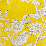 Настольная лампа желтая с изображением белых птиц Flight Among Acacia варинант исполнения - 6 | Loft Concept в Барнауле