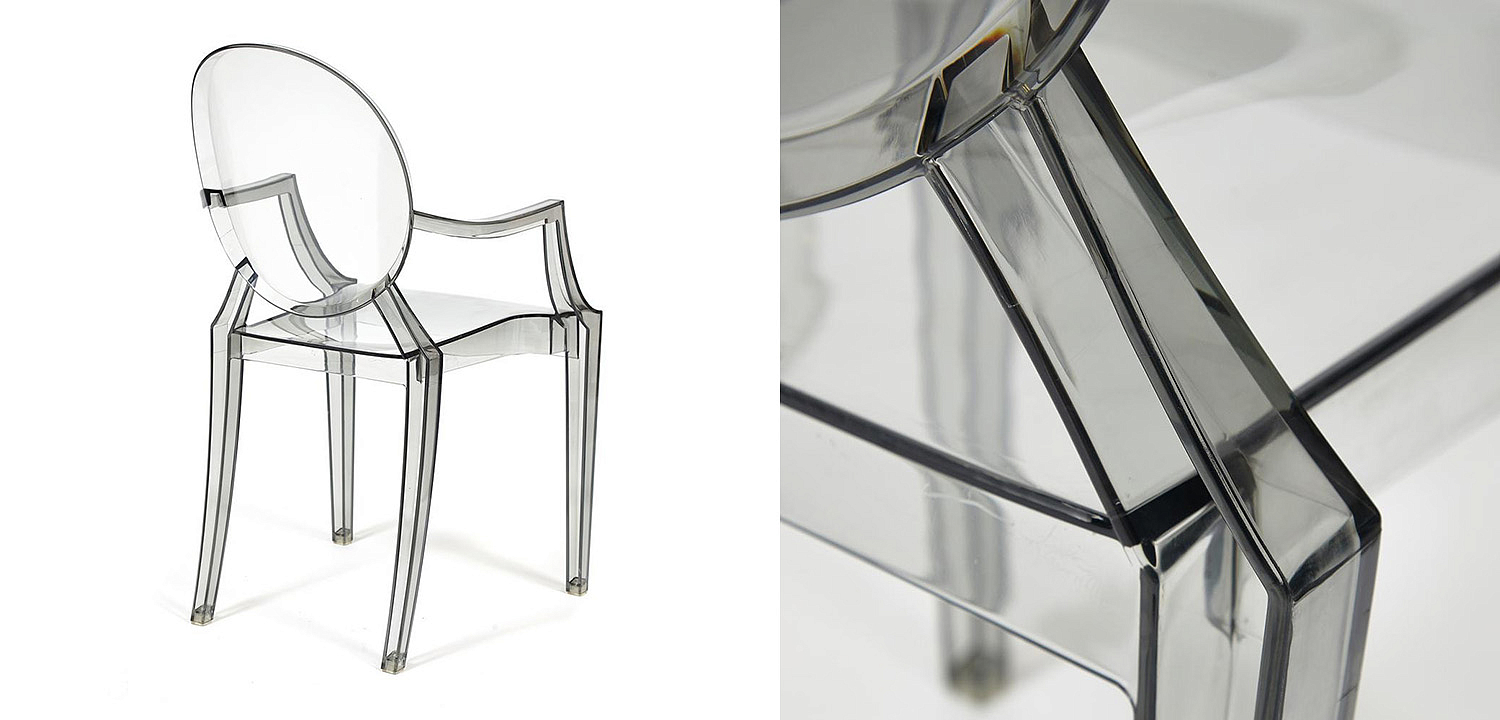 Стул Transparent Chair серый Стул Transparent Chair серый - Loft-Concept в Барнауле