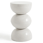 Приставной столик белого цвета Bead варинант исполнения - 1 | Loft Concept в Барнауле