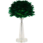 Настольная лампа с перьями Plumage Green Table Lamp варинант исполнения - 1 | Loft Concept в Барнауле