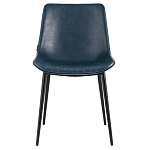 Стул с обивкой из экокожи темно-синего цвета RHOMBUSES UPHOLSTERY варинант исполнения - 2 | Loft Concept в Барнауле