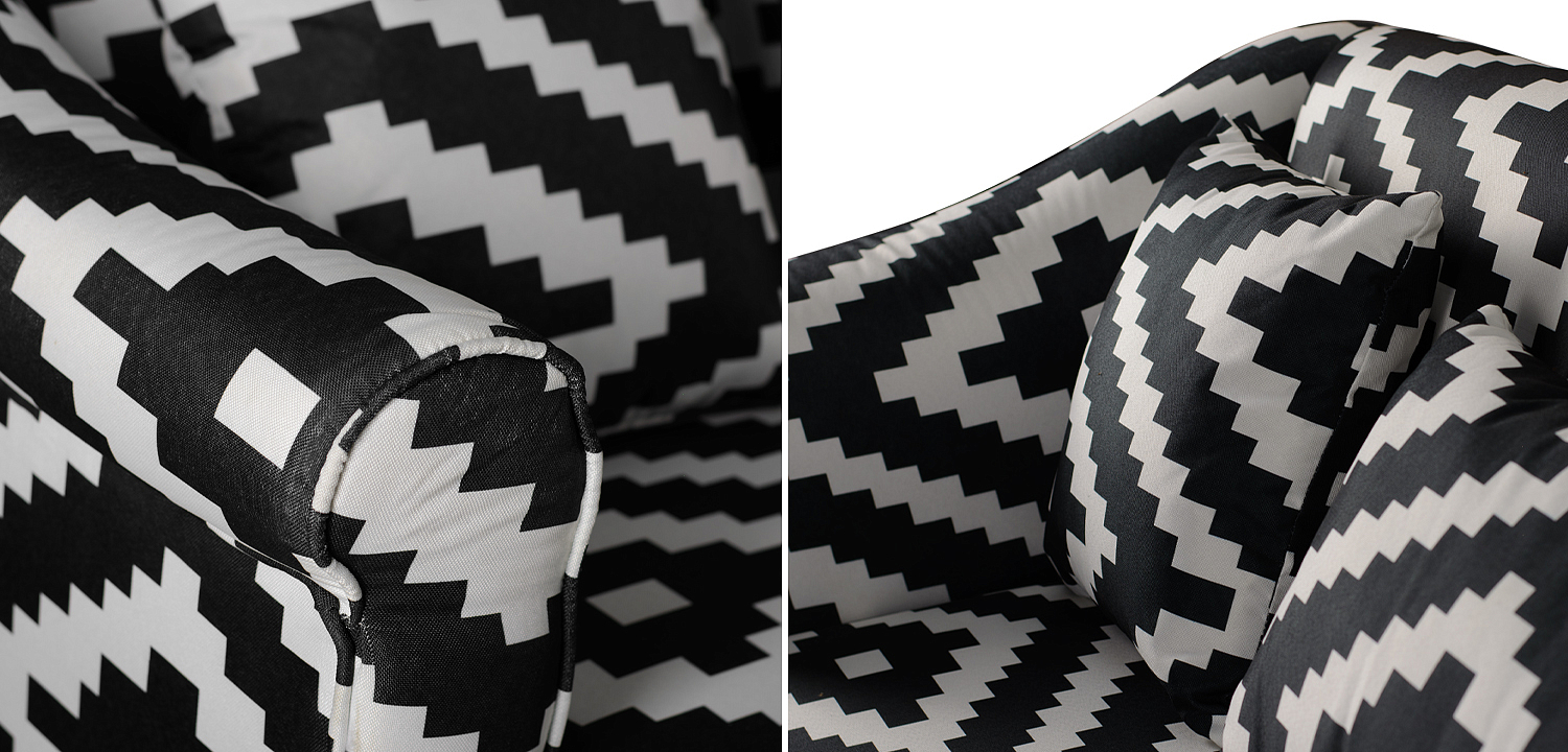 Диван KELIM Ornament black and white sofa Диван KELIM Ornament black and white sofa - Loft-Concept в Барнауле