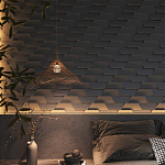 Гипсовая 3D Панель FIN варинант исполнения - 1 | Loft Concept в Барнауле