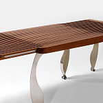 Дизайнерский раздвижной обеденный стол Poltronova Split Dining Table варинант исполнения - 4 | Loft Concept в Барнауле