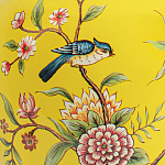 Настольная лампа желтая с изображением птиц Slip Away варинант исполнения - 6 | Loft Concept в Барнауле