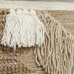 Панно из шерсти и хлопка с узором Beige Calista Cascade варинант исполнения - 3 | Loft Concept в Барнауле