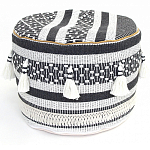 Пуф  Black and White Ornament варинант исполнения - 1 | Loft Concept в Барнауле