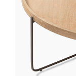 Журнальный стол с круглой деревянной столешницей Urban Style Space варинант исполнения - 1 | Loft Concept в Барнауле