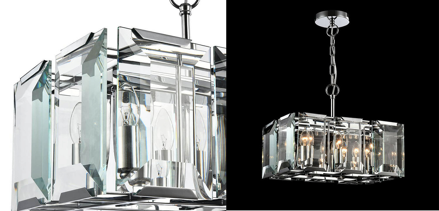 Люстра Harlow Crystal Square Chandelier chrome 6 Люстра Harlow Crystal Square Chandelier chrome 6 - Loft-Concept в Барнауле
