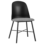 Стул из прочного пластика на металлическом основании Anora Black варинант исполнения - 1 | Loft Concept в Барнауле