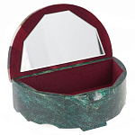 Шкатулка с мозаикой из натурального камня змеевик Stone Casket варинант исполнения - 2 | Loft Concept в Барнауле