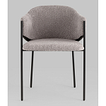 Стул Brace букле серый варинант исполнения - 4 | Loft Concept в Барнауле