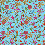 Stiletto Sideboard Blue nautical print варинант исполнения - 1 | Loft Concept в Барнауле