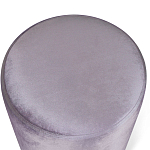 Пуф фиолетовый велюр на золотом металлическом основании Golden Belt варинант исполнения - 2 | Loft Concept в Барнауле