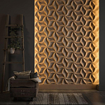 Гипсовая 3D панель с принтографией PM-46 варинант исполнения - 2 | Loft Concept в Барнауле