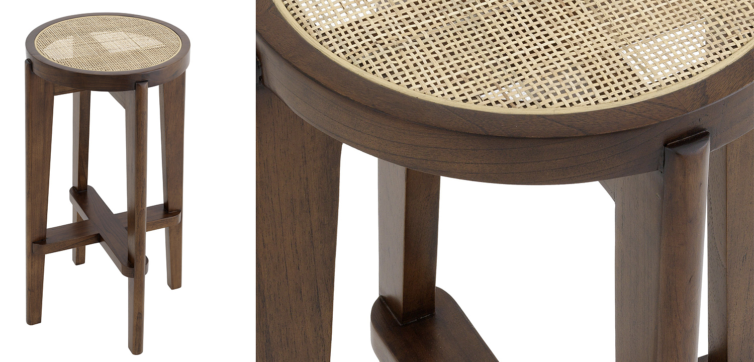 Барный стул Eichholtz Bar Stool Dareau brown Барный стул Eichholtz Bar Stool Dareau brown - Loft-Concept в Барнауле