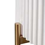 Тумбочка белая круглая с мраморной столешницей Thoroughbass варинант исполнения - 3 | Loft Concept в Барнауле