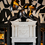 Обои ручная роспись в стиле Арт-деко Symphony Original colourway on Flint silk dupion варинант исполнения - 5 | Loft Concept в Барнауле