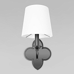 Бра с белым текстильным абажуром и фигурным основанием с зеркальной вставкой Vitorino варинант исполнения - 12 | Loft Concept в Барнауле