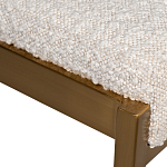 Стул барный букле бежевый с каркасом цвета матовое золото Tactility варинант исполнения - 3 | Loft Concept в Барнауле