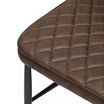 Стул с темно-коричневой обивкой из экокожи Benderson варинант исполнения - 6 | Loft Concept в Барнауле