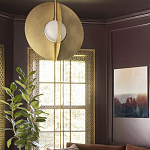 Подвесной светильник в форме золотых дисков Minimalist Lighting Fixture варинант исполнения - 3 | Loft Concept в Барнауле