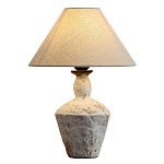 Настольная лампа с керамическим фактурным основанием и тканевым абажуром Eastern Tale варинант исполнения - 1 | Loft Concept в Барнауле
