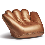 Дизайнерское кожаное кресло в форме руки Poltronova Joe Gold  Armchair варинант исполнения - 2 | Loft Concept в Барнауле