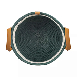 Корзина для хранения с ручками Interlacement Green  варинант исполнения - 1 | Loft Concept в Барнауле