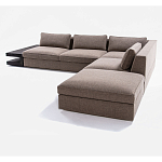 4-х местный Угловой модульный диван Zartаrn с приставным деревянным столиком варинант исполнения - 3 | Loft Concept в Барнауле