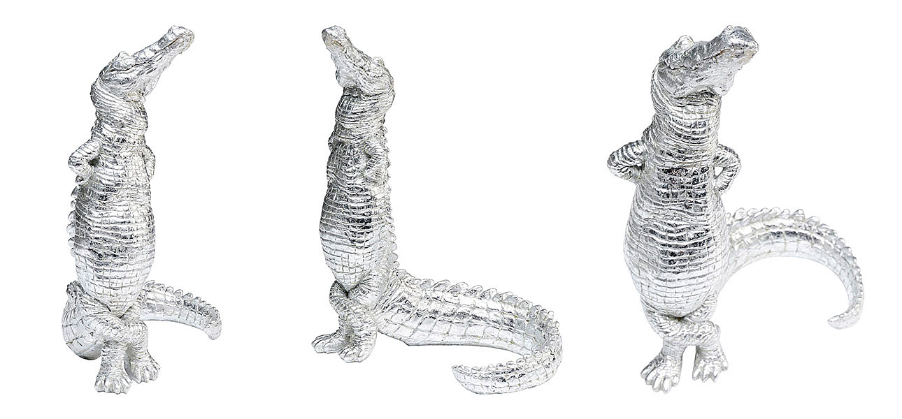 Статуэтка серебряный крокодил Crocodile collection Статуэтка серебряный крокодил Crocodile collection - Loft-Concept в Барнауле