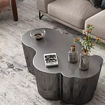 Дизайнерский журнальный стол зеркальный волнистой формы Gytep варинант исполнения - 3 | Loft Concept в Барнауле