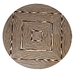 Столик журнальный круглый с полосатым узором Zebroids варинант исполнения - 7 | Loft Concept в Барнауле