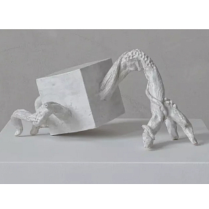 Скульптура «Окаменелый рост», Белый объект