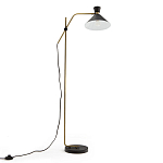 Торшер с поворотным плафоном Davy Brass Floor Lamp варинант исполнения - 2 | Loft Concept в Барнауле