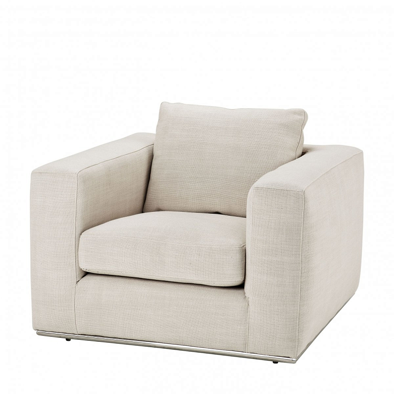 Кресло Eichholtz Chair Atlanta Молочный Нержавеющая сталь Кресло Eichholtz Chair Atlanta Молочный Нержавеющая сталь в Барнауле | Loft Concept