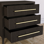 Комод Primo с 3 выдвижными ящиками Темный орех варинант исполнения - 6 | Loft Concept в Барнауле