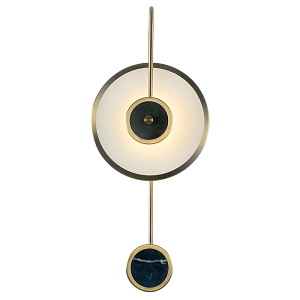 Бра круглое в золотистых тонах Pendulum